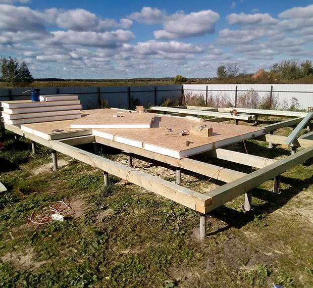 Свайно-винтовой фундамент 6х8 в Талдоме