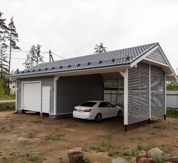 Монтаж винтовых свай под гараж в Талдоме